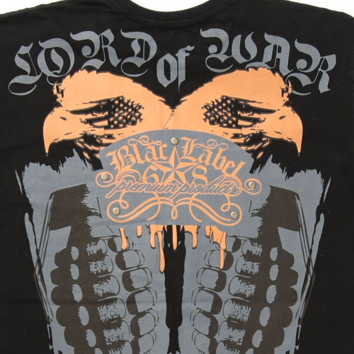 BLAC LABEL クルーTシャツ(ブラック-STORONG SURVIVE）
