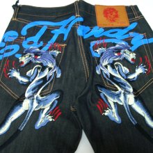 他のアングル写真1: 【セール20%OFF】ED HARDY(エドハーディー） LDYPANTHER RD MS ジーンズ