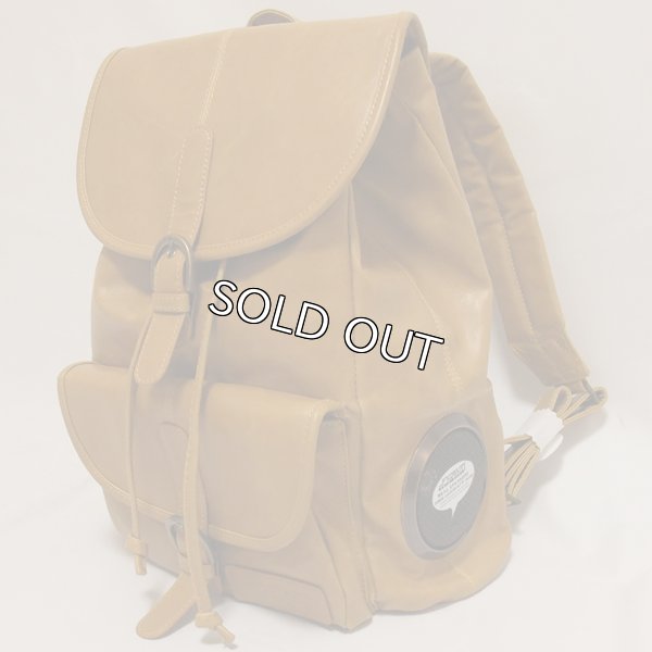 画像1: FYDELITY（フィデリティー） OLD SCHOOL ステレオバックパック（タン-Faux Leather）