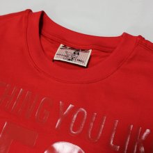 他のアングル写真1: SEX MONEY WEED（セックス・マネー・ウィード）レターTシャツ（レッド）
