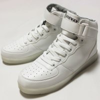 【LEDライトアップシューズ】HOVERKICKS(ホヴァーキックス）スニーカー（White)