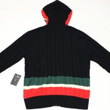 他のアングル写真3: ROCAWEAR BLACK（ロカウェア・ブラック）CARLTONニットフーディー(ブラック）