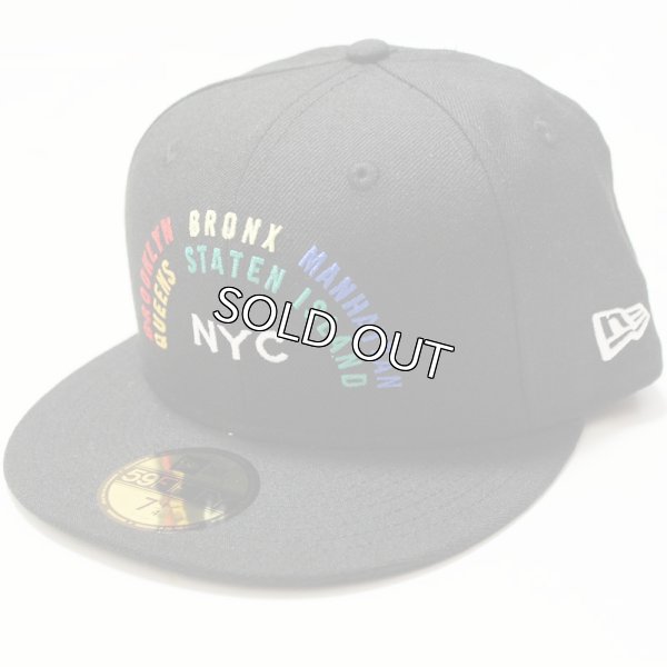 画像1: NEWERA （ニューエラ）59FIFTY NYC RAINBOW(ニューヨークシティ・レインボー） BLACK