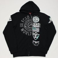 ECKO UNLTD（エコーアンリミテッド)PATRIOTICフルジップフーディ(ブラック) 