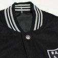 画像2: NFL JH DESIGN リバーシブルOAKLAND RAIDERS (オークランド/レイダース）バーシティージャケット (2)