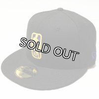 NEWERA （ニューエラ）59FIFTY NBA ロゴマン GOLDENSTATE WARRIORS(ゴールデンステート・ウォリアーズ(ブラックXチームカラー)11521913