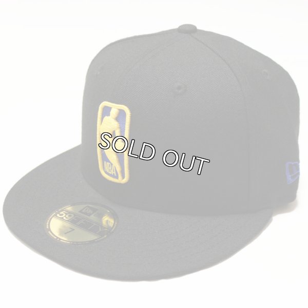 画像1: NEWERA （ニューエラ）59FIFTY NBA ロゴマン GOLDENSTATE WARRIORS(ゴールデンステート・ウォリアーズ(ブラックXチームカラー)11521913