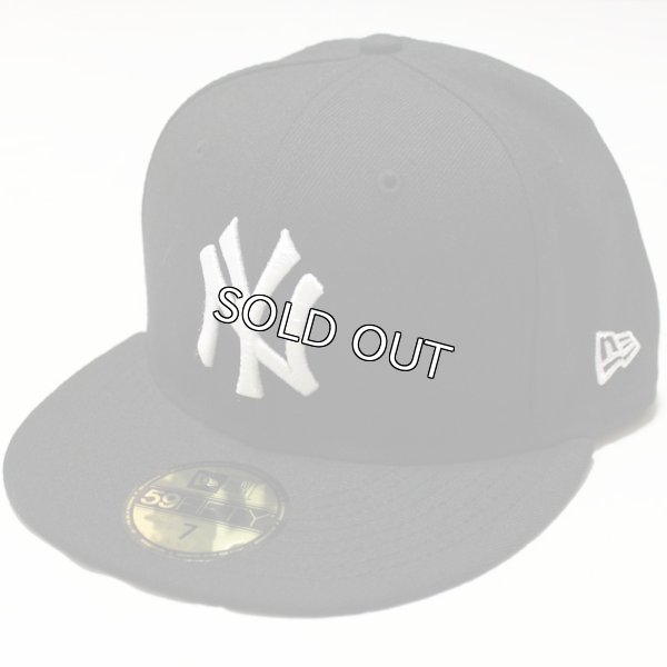 画像1: NEWERA （ニューエラ）59FIFTY NYヤンキース (ブラックXホワイト)11308564