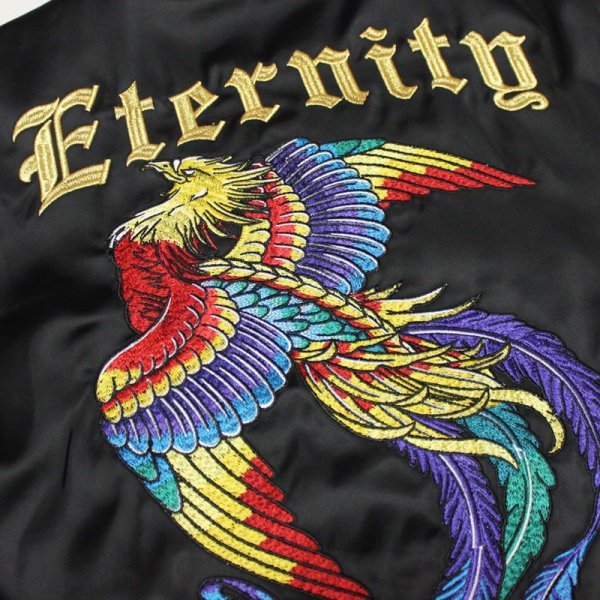 画像8: ETERNITY BC/AD(エタニティー)サテンバーシティージャケット (BLACK)