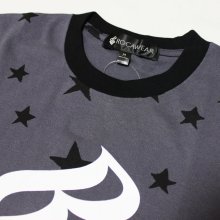 他のアングル写真1: ROCAWEAR（ロカウェア）STAR & LOGO Tシャツ(チャコール)