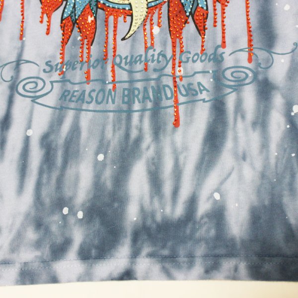画像4: REASON（リーズン)  SEQUIN HEADDRESSTシャツ(BLUE)