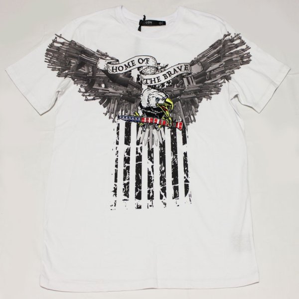 画像2: HUDSON OUTERWEAR（ハドソン) HOME OF BRAVE SS  Tシャツ(WHITE)