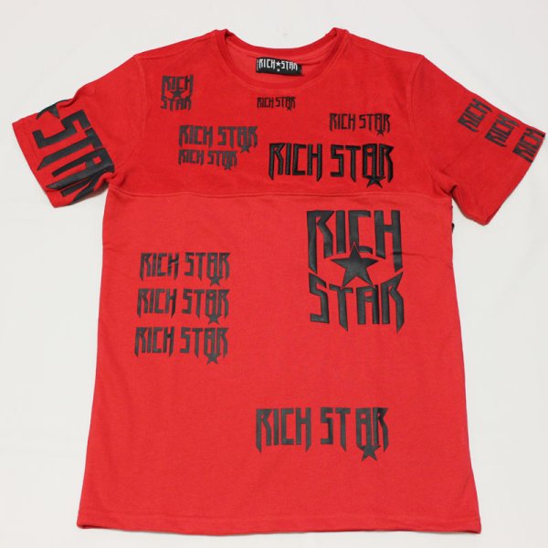 画像2: RICH STAR（リッチスター)LOGO REPEAT Tシャツ (R1230273)RED