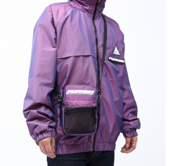 画像2: BLACK PYRAMID（ブラックピラミッド）Small Tech Shoulder Bag (Y7161913) PURPLE