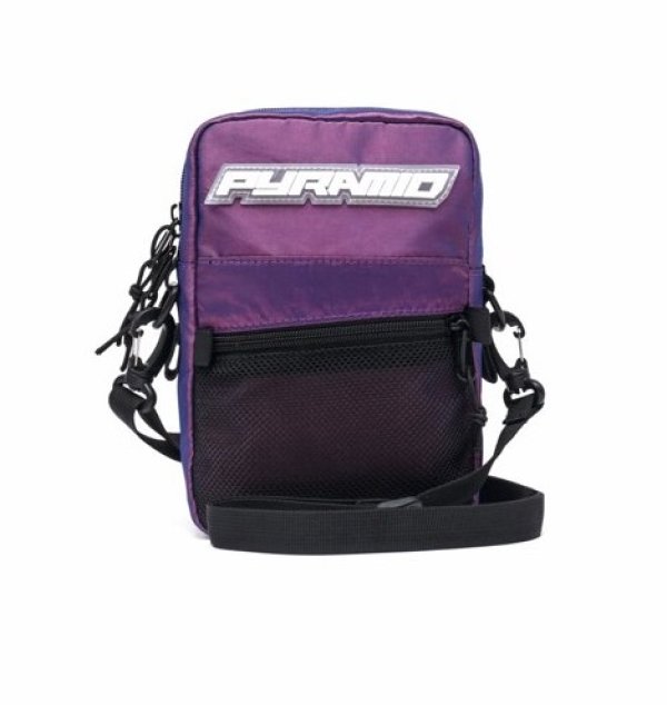 画像1: BLACK PYRAMID（ブラックピラミッド）Small Tech Shoulder Bag (Y7161913) PURPLE