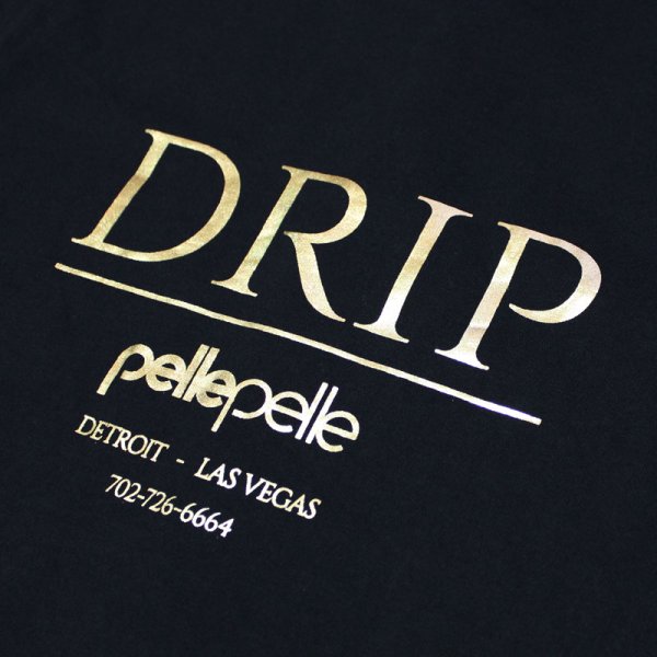 画像3: PELLE PELLE(ペレペレ)DRIP Tシャツ (ブラック) PP3055