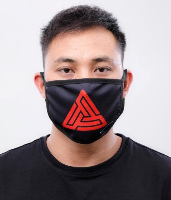 画像1: BLACK PYRAMID（ブラックピラミッド）Maze Logo Face Mask (Y7162566) (フェイスマスク) 