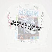REASON(リーズン）CHEAF  L/S Tシャツ(WHITE）
