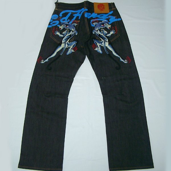 画像1: 【セール20%OFF】ED HARDY(エドハーディー） LDYPANTHER RD MS ジーンズ