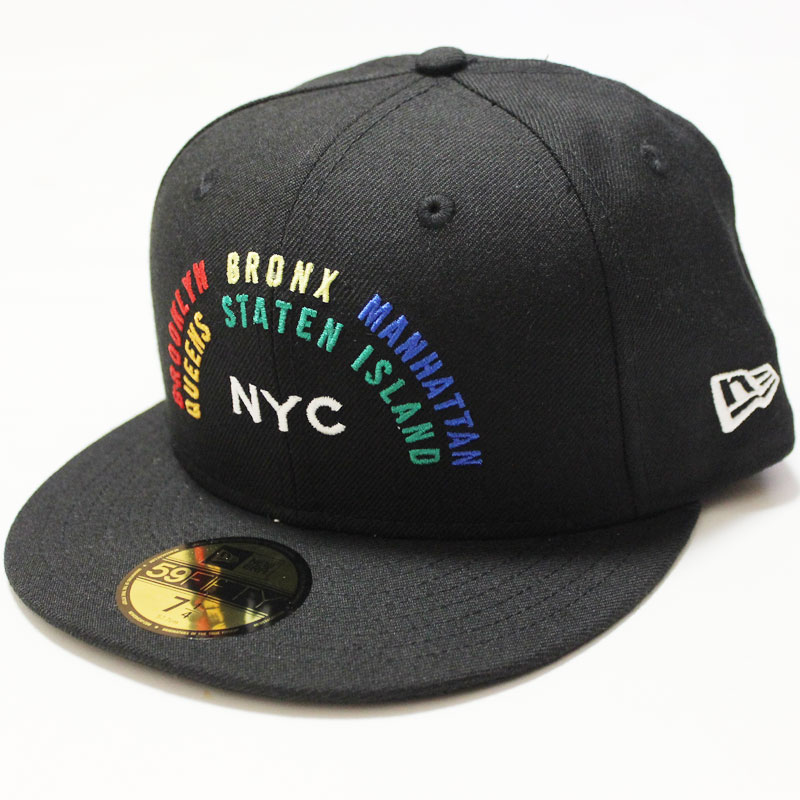 NEWERA （ニューエラ）59FIFTY NYC RAINBOW(ニューヨークシティ・レインボー） BLACK