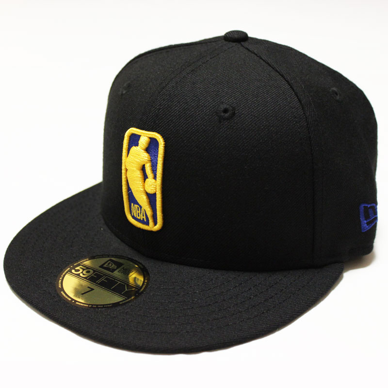 NEWERA （ニューエラ）59FIFTY NBA ロゴマン GOLDENSTATE WARRIORS(ゴールデンステート・ウォリアーズ(ブラックXチームカラー)11521913