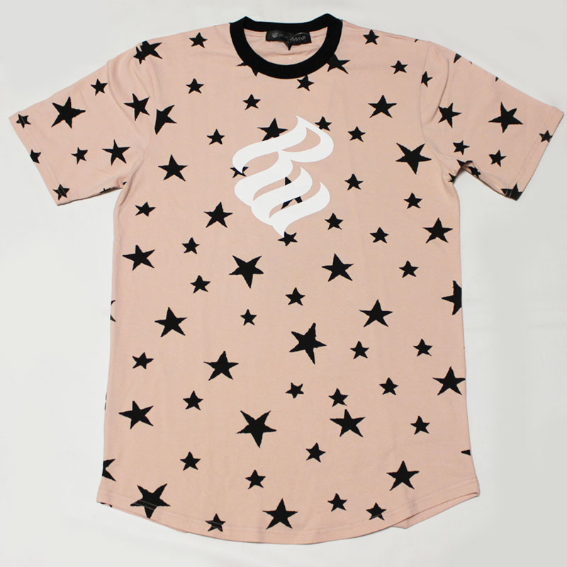 ROCAWEAR（ロカウェア）STAR & LOGO Tシャツ(ピンク)