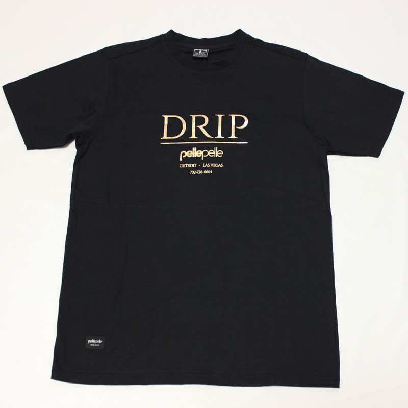 PELLE PELLE（ペレペレ)DRIP Tシャツ (ブラック) PP3055