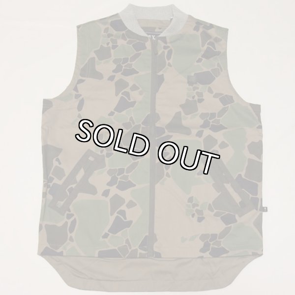 画像1: PLAY CLOTHS(プレイクローズ）カモフラジップベスト (1)