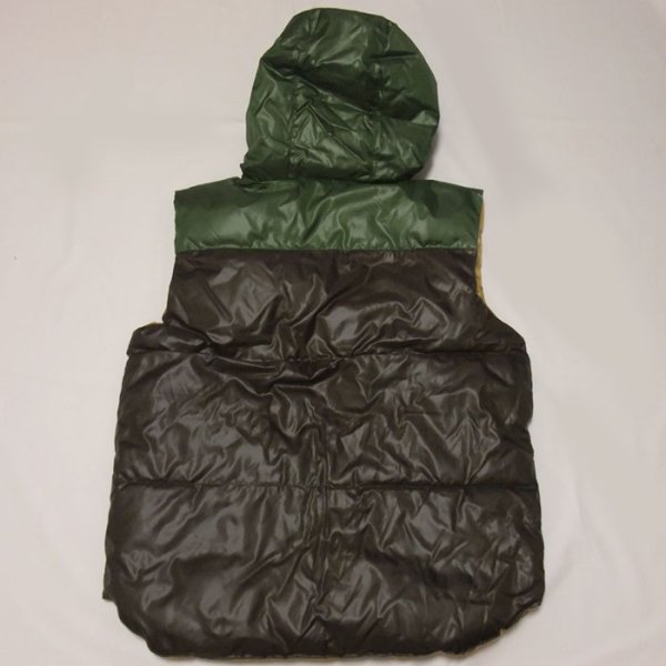 画像3: ROCAWEAR（ロカウェア）RUGGEDリバーシブル中綿フーディーベスト（ブラウンXマスタード）R0013X01 (3)