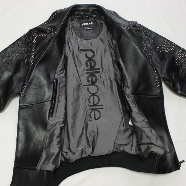 画像10: 【セール20%OFF 送料無料】PELLE PELLE(ペレペレ）レザーライダーズジャケット(BLACK）21523 (10)