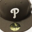 画像2: NEWERA （ニューエラ）59FIFTY MLB Philadelphia Phillies/フィラデルフィア フィリーズ （ブラウン-ホワイト) (2)