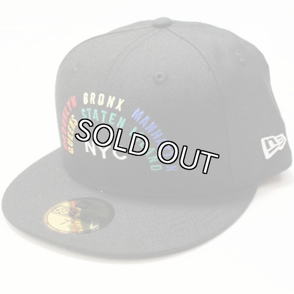 画像1: NEWERA （ニューエラ）59FIFTY NYC RAINBOW(ニューヨークシティ・レインボー） BLACK (1)