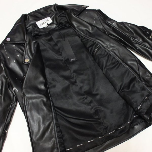 画像7: REASON（リーズン）PUレザーWORLD TOURジャケット(BLACK） (7)