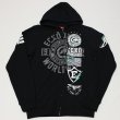 画像1: ECKO UNLTD（エコーアンリミテッド)PATRIOTICフルジップフーディ(ブラック)  (1)