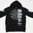 画像2: ECKO UNLTD（エコーアンリミテッド)PATRIOTICフルジップフーディ(ブラック)  (2)