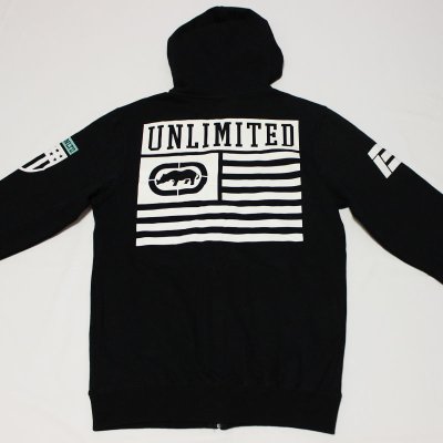 画像3: ECKO UNLTD（エコーアンリミテッド)PATRIOTICフルジップフーディ(ブラック) 