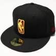 画像1: NEWERA （ニューエラ）59FIFTY NBA ロゴマン CAVS(クリーブランド・キャブス(ブラックXチームカラー)11521913 (1)