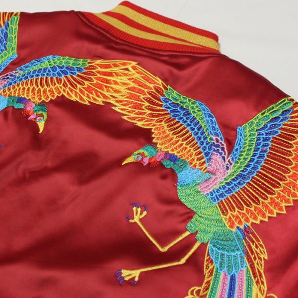 画像7: ETERNITY BC/AD(エタニティー)サテンバーシティージャケット (RED) (7)