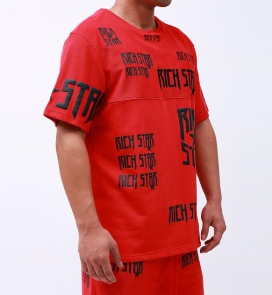 画像9: RICH STAR（リッチスター)LOGO REPEAT Tシャツ (R1230273)RED (9)