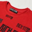画像3: RICH STAR（リッチスター)LOGO REPEAT Tシャツ (R1230273)RED (3)