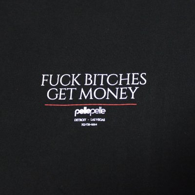 画像1: PELLE PELLE（ペレペレ)GET MONEY Tシャツ (ブラック) PP3070