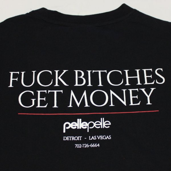 画像6: PELLE PELLE(ペレペレ)GET MONEY Tシャツ (ブラック) PP3070 (6)