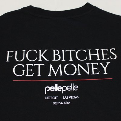 画像3: PELLE PELLE（ペレペレ)GET MONEY Tシャツ (ブラック) PP3070