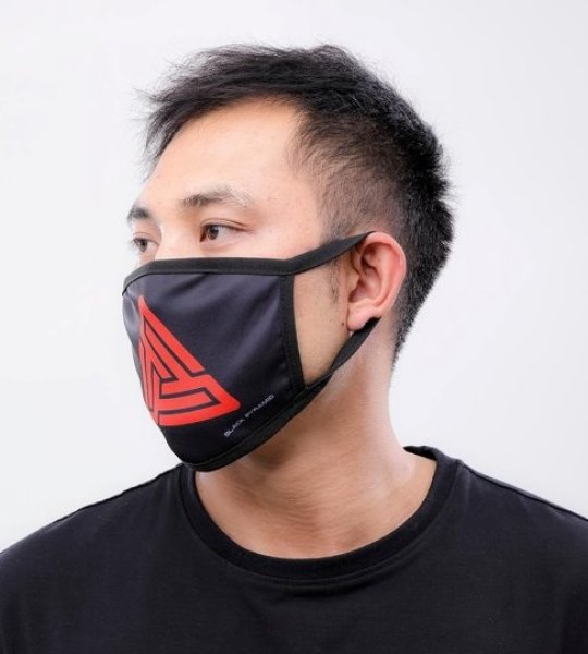 BLACK PYRAMID（ブラックピラミッド）Maze Logo Face Mask