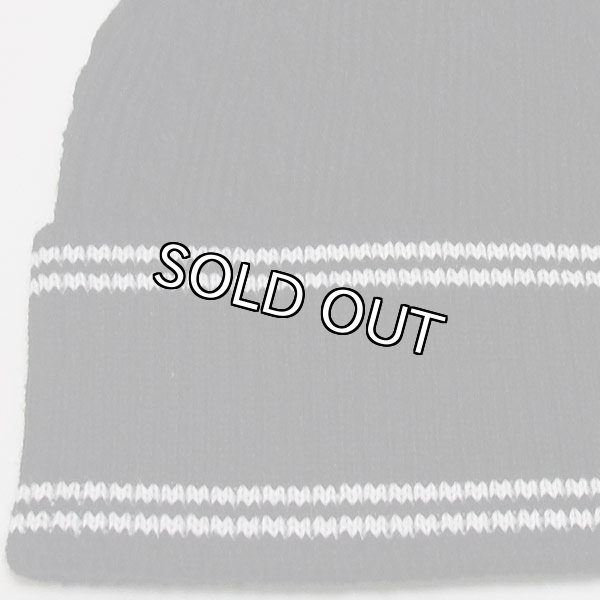 画像3: HANA ニットビーニー（ニット帽）（ブラック-ライン） (3)